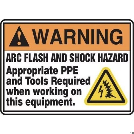 Accuform OSHA WARNING SAFETY SIGN ACID 7 X MCHL316XP MCHL316XP